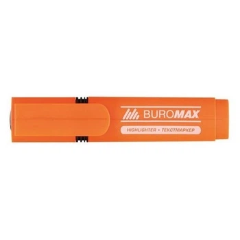 Маркер текстовий Buromax флуоресцентний з гумовими вставками 2-4 мм Помаранчевий (BM.8901-11)