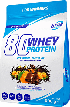 Białko 6PAK 80 Whey Protein 908 g Chocolate Orange (5902811811330)