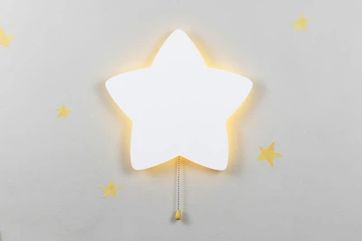 Светодиодный ночник на батарейках Звезда 3 АА LED ночник в детскую комнату