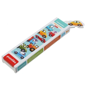 Пазлы детские картонные Puzzlika "8 в 1 Машинки" 16 деталей 15245