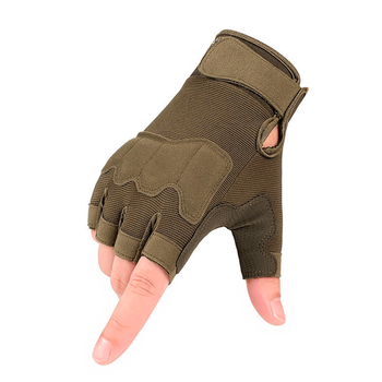 Тактические перчатки беспалые Gloves олива размер XXL (11687)