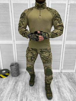 Тактичний військовий костюм Tactical ( Убакс + Штани ), Камуфляж: Піксель ЗСУ, Розмір: L