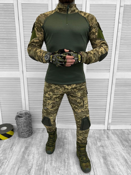 Тактичний військовий костюм Single Sword ( Убакс + Штани ), Камуфляж: Піксель ЗСУ, Розмір: L