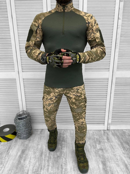 Тактичний військовий костюм Faster ( Убакс + Штани ), Камуфляж: Піксель, Розмір: L