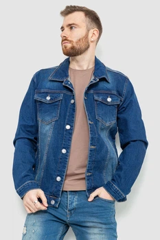 Джинсовая куртка мужская, цвет синий, 157R4598, S