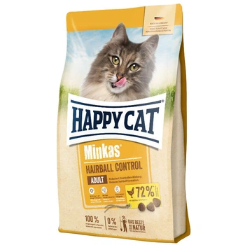 Happy Cat Minkas Hairbol Control - сухой корм для взрослых котов для выведения шерсти из организма, 4 кг