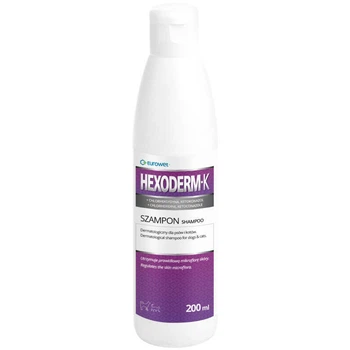 Дерматологический шампунь с хлоргексидином для собак и кошек Eurowet Hexoderm-K Shampoo 200 мл (5907785442924)