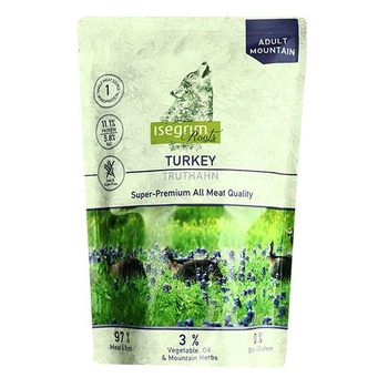 Консервы для собак Isegrim Pouch Roots Turkey Monoprotein монопротеиновый с индейкой для взрослых собак, 410 г