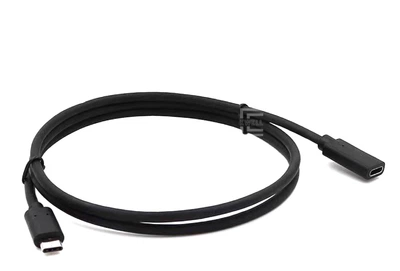 Подовжувач Ewell USB Type-C, Gen1, 60W 3A, 5 Gbps, 1 метр, чорний (EW258)