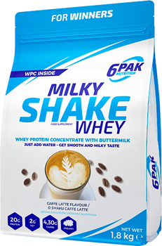Odżywka białkowa 6PAK Milky Shake Whey 1800g Caffe Latte (5902811802246)