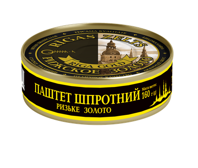 Паштет шпротный Рижское Золото 160 г