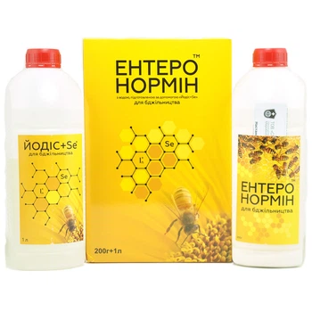 Энтеронормин с Йодис + Se (200 г + 1 л) на 50 пчелосемей