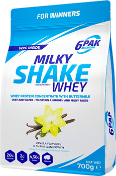 Odżywka białkowa 6PAK Milky Shake Whey 700 g Vanilla (5902811802628)