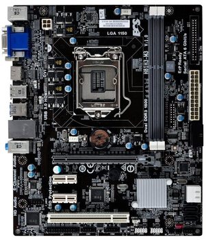 Материнская плата ECS H81H3-M3 (s1150, Intel H81, Micro-ATX), б/у