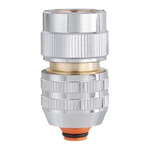 Конектор для поливального шлангу Claber AquaStop 1/2"- 5/8" метал (96110000)