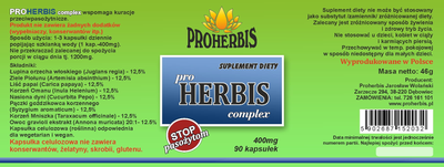 Pro Herbis Complex Proherbis 400 mg 90 K (YUC032)