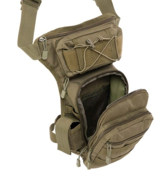 Тактическая набедренная сумка, подсумок на бедро SILVER KNIGHT YF-325 олива