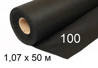 Агроволокно Growtex UV 100 г/м2 1,07 х 50м Чорне