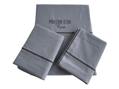 Комплект постельного белья Maison D'or Spring Dark Grey ранфорс 220-200 см серый