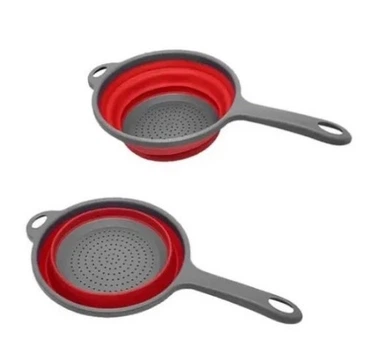 Друшляк складний силіконовий Frico FRU-088-Red 40.5 см червоний