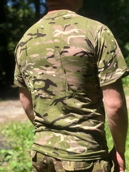 Тактична футболка мультикам ЗСУ бавовна 60 (XXXXXL)