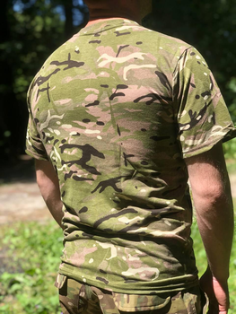 Тактична футболка мультикам ЗСУ бавовна 52 (XL)