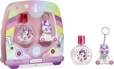Набор для девочек Air-Val Eau my Unicorn Set Туалетная вода 50 мл + блеск-брелок для губ 2 г (8411114086965)