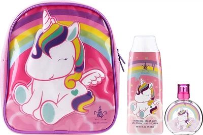 Набір для дівчат в рюкзачку Air-Val Eau my Unicorn Set Backpack Туалетна вода 50 мл + Гель для душу 300 мл (8411114089874)