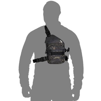 Тактична сумка Camotec з прихованим відділенням під зброю Gunner Sling Multicam Black