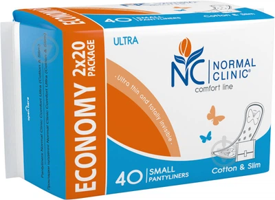 Прокладки ежедневные Normal Clinic ultra Comfort, 40шт