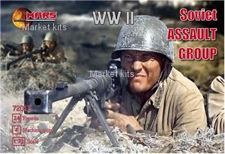WWII Soviet assault group 1:72 Mars Figures (MS72012)