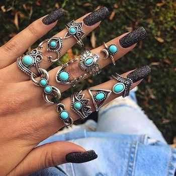 Набор колец из нержавеющей стали Bohemian Vintage 27 185