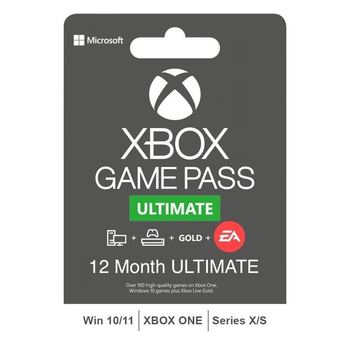 Комплект Xbox Game Pass Ultimate - 12 месяцев: Game Pass Console + PC + Core + EA Play (Xbox One/Series + Windows 10/11) TRIAL для всех регионов и стран