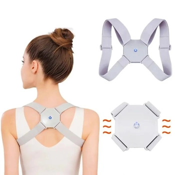 Коректор осанки для спины и хребта Nuoyi miao smart senssor corrector серый корсет для спины