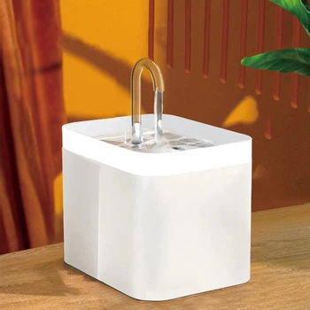 Фонтан-поилка для кошек и собак Hipidog 1.5L с фильтром, Белый (130-WHITE)