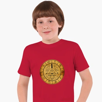 Дитяча футболка Гравіти Фолз Білл Шифр (Gravity Falls Bill Cipher) (25186-2627) 104-110 см Бавовна Червоний
