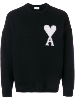 Светр No Brand de Coeur Oversize Sweater Black White Heart M
