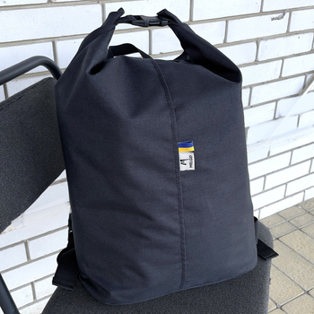 Сумка дорожная тактическая, туристический рюкзак 45 л Черный MELGO влагозащитный вещевой мешок