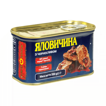 Яловичина PowerBANKa з чорносливом 200 г