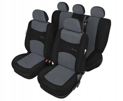 Авто чехлы из автоткани для CHERY Kimo 2007- Kegel-Blazusiak SPORT LINE+ серый