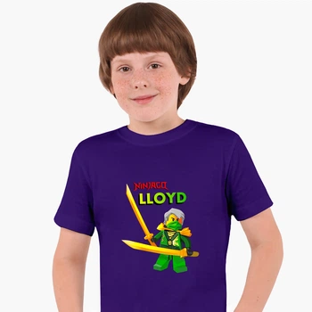 Детская футболка Лего Ниндзяго Ллойд Гармадон (LEGO Ninjago Masters of Spinjitzu Lloyd Montgomery Garmadon) (25186-2641) 146-152 см Хлопок Фиолетовый
