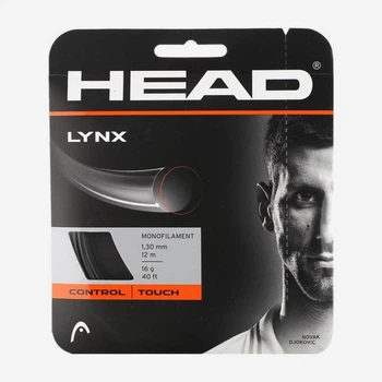 Теннисные струны Head Lynx Black 12,2m (размотка) Толщина струны: 1,25mm