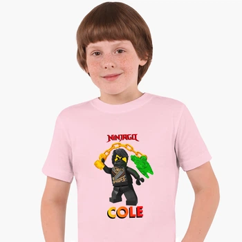 Детская футболка Лего Ниндзяго Коул (LEGO Ninjago Masters of Spinjitzu Cole) (25186-2640) 146-152 см Хлопок Розовый