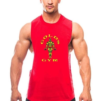 Безрукавка чоловіча майка Gold's gym червона L