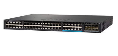 WS-C3650-12X48UR-L - 48 (36 10/100/1000 та 12 100Мб/с/1/2.5/5/10 Гб/с) Ethernet та 8x10G Uplink порти, з 1100WAC power supply, 1 RU, LAN Base feature set, Cisco Catalyst 3650 Комутатор Refurbished