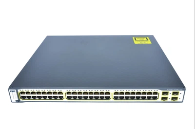 WS-C3750G-48TS-S - 48x 1G [RJ45], 4x 1G [SFP], IP Base, Cisco Catalyst 3750G Комутатор Refurbished