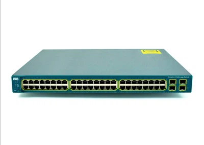 Cisco WS-C3560G-48PS-S - 48x 1GE RJ45, PoE 370W 802.3af, uplink 4x 1G SFP, ПО IP Base, Cicso Catalyst 3560G Комутатор Refurbished