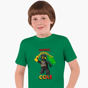 Детская футболка Лего Ниндзяго Коул (LEGO Ninjago Masters of Spinjitzu Cole) (25186-2640) 88-104 см Хлопок Зеленый