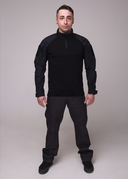 Костюм тактический рубашка убакс и брюки Карго GorLin 54 Черный (БР24/Т44)