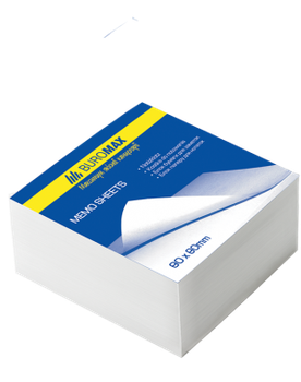 Папір для нотаток Buromax 80x80х20мм 220 аркушів склеєний Білий (BM.2206)
